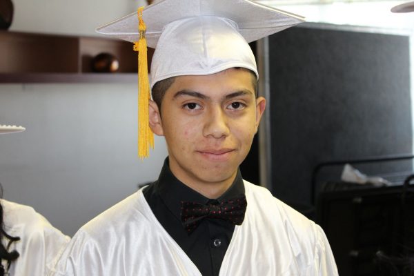 Victor Hernandez, at his graduation from New Legacy Charter School on June 8, 2016.