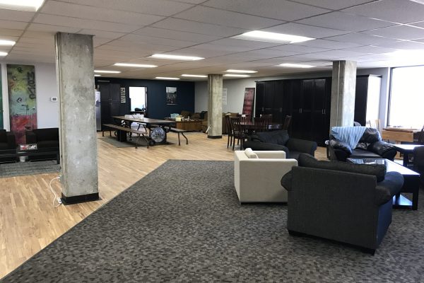 Dry Bones remodeled the entire 4th floor of Mountain View Nonprofit Tower. The project was completely funded by donations, to give homeless youth a safe place to eat, play and relax.