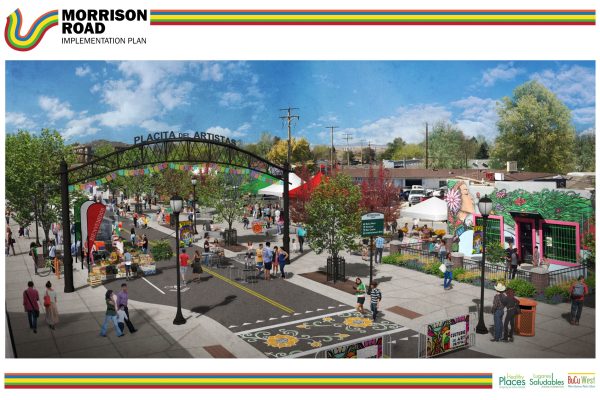 An image from the "Morrison Road Streetscape Implementation Plan."
