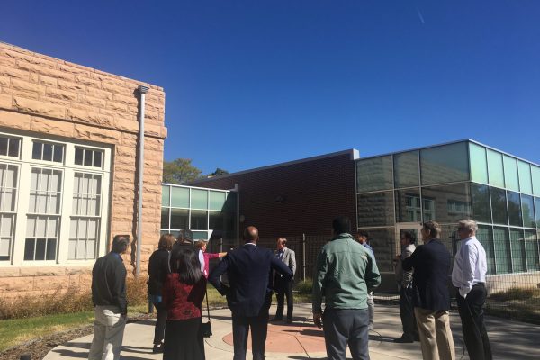Participants during the Purpose Built Communities Tour of Clayton Early Learning Center.