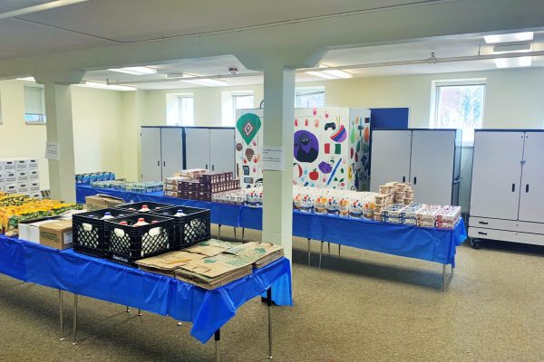 The no-cost food pantry at Wyatt Academy's Family Empowerment Center.