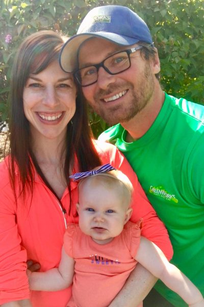 Drew Hojnacki with his family. Hojnacki opened Greenworks Lawn and Leaf in 2010 following the Great Recession. Today, the company services only commercial sites, including many of ULC's properties!